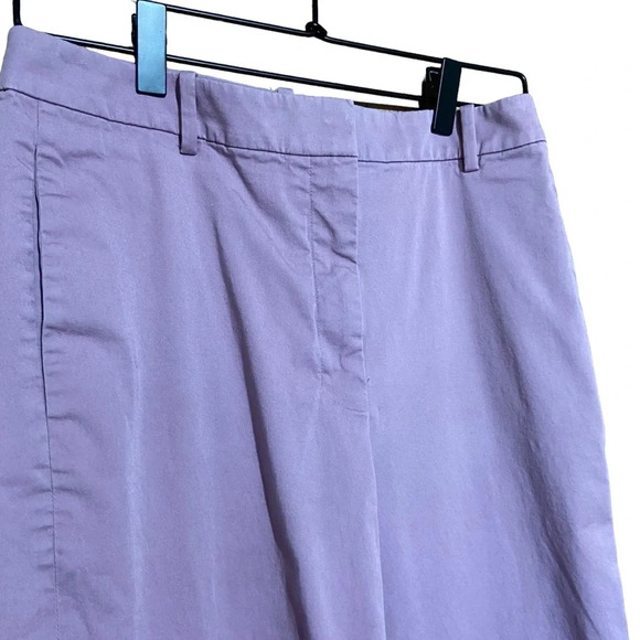 THEORY Lilac High-Rise‎ Straight Pant in Stretch Chino Size 4 - Picture 7 of 11